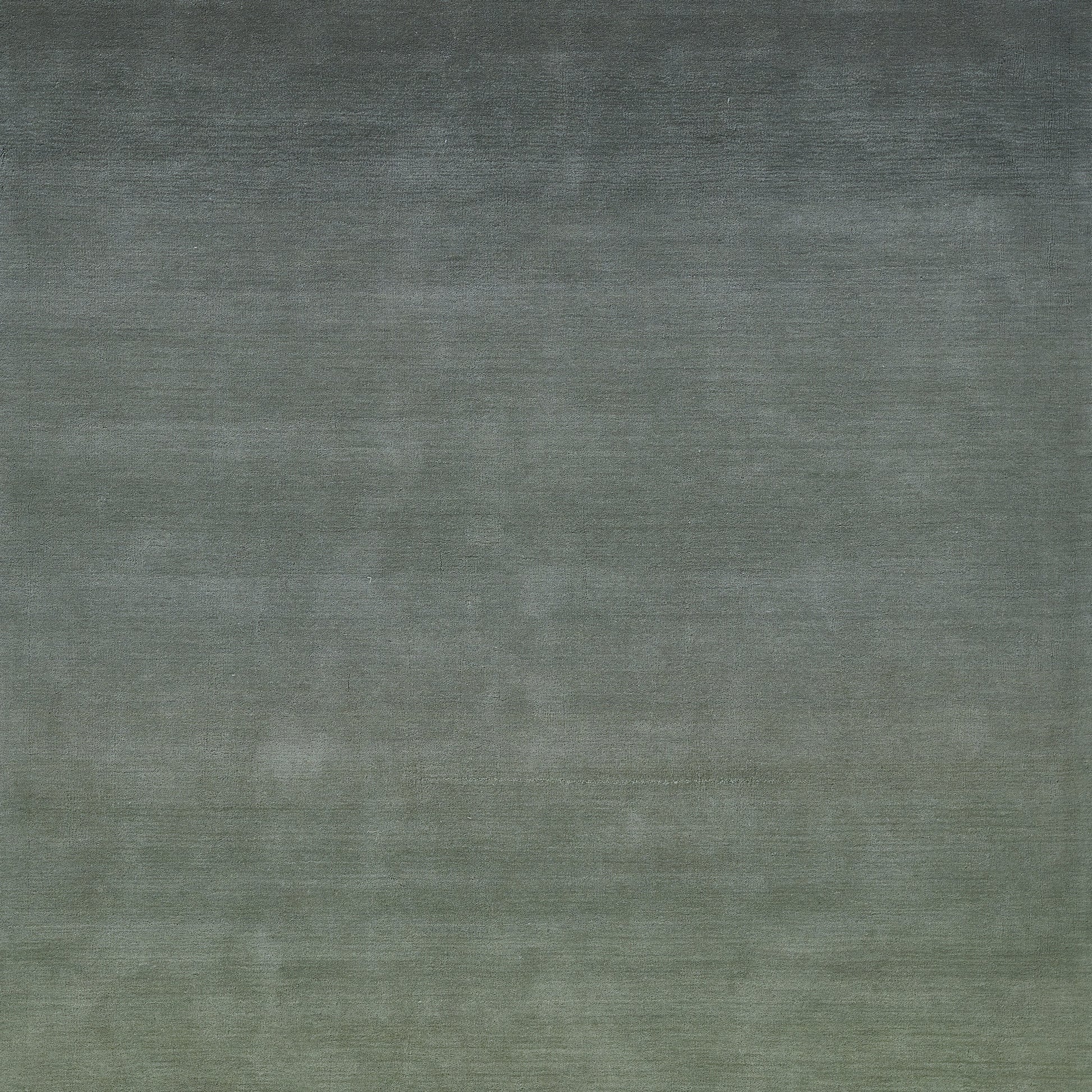 Ombre green rug, dark teal to olive gradient, soft textured pile, rectangular shape for modern living spaces