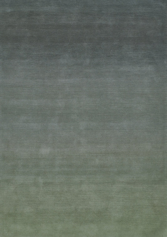 Ombre gradient fabric texture, dark gray-blue at top fading to muted olive green at bottom.