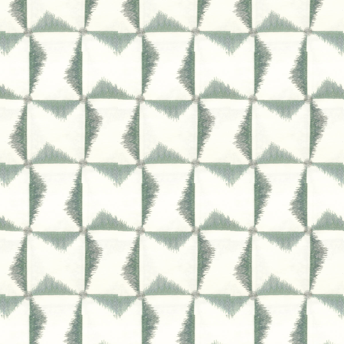 STOUT TEXTILES  MULTIPURPOSE,EMBROIDERIES TRADITIONAL, SQUARE SEAFOAM,SEAMIST   - ONTA-2