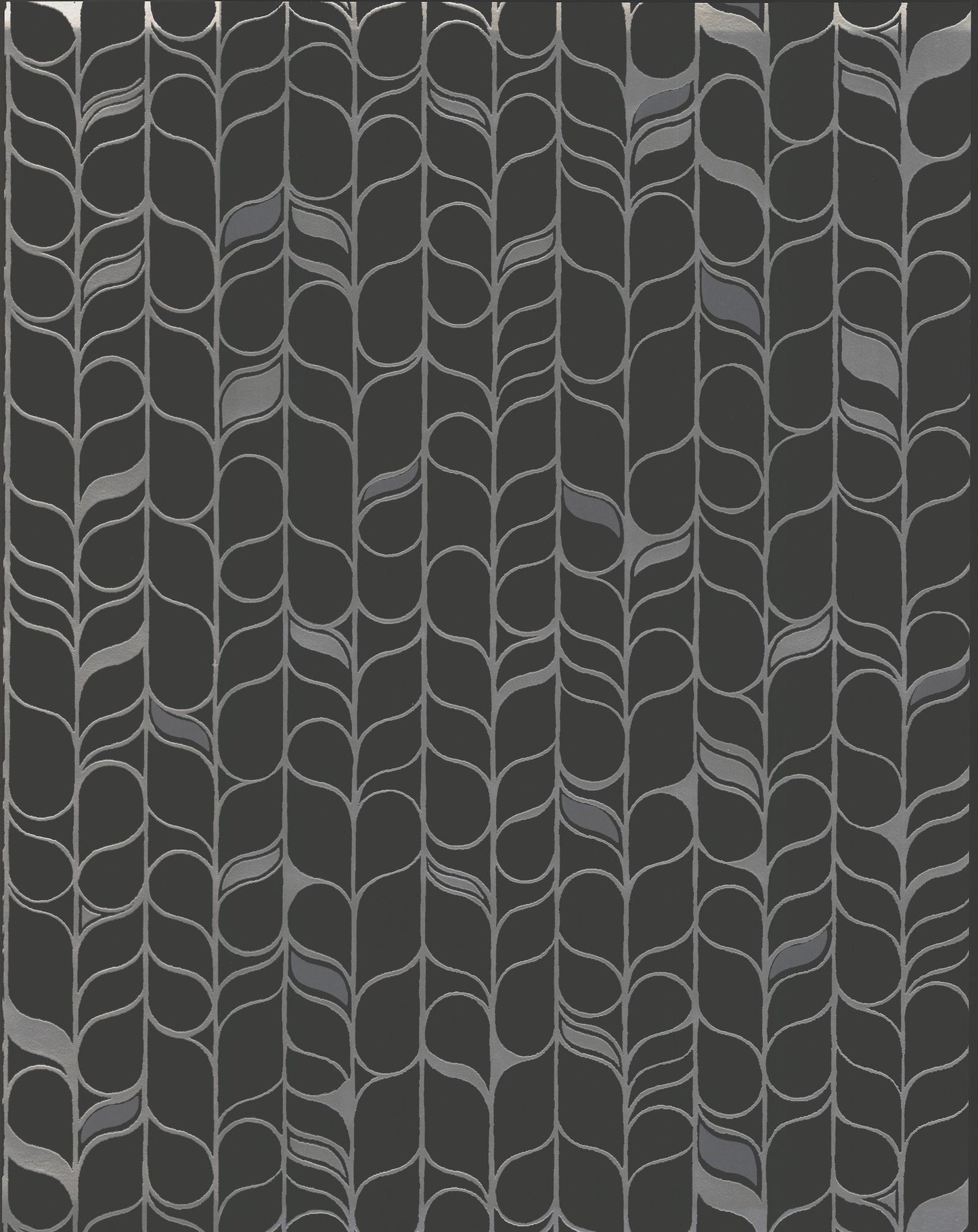 York Wallcoverings Candice Olson Perfect Petals Black and Silver Wallpaper  Geometrics Blacks   - OS4205