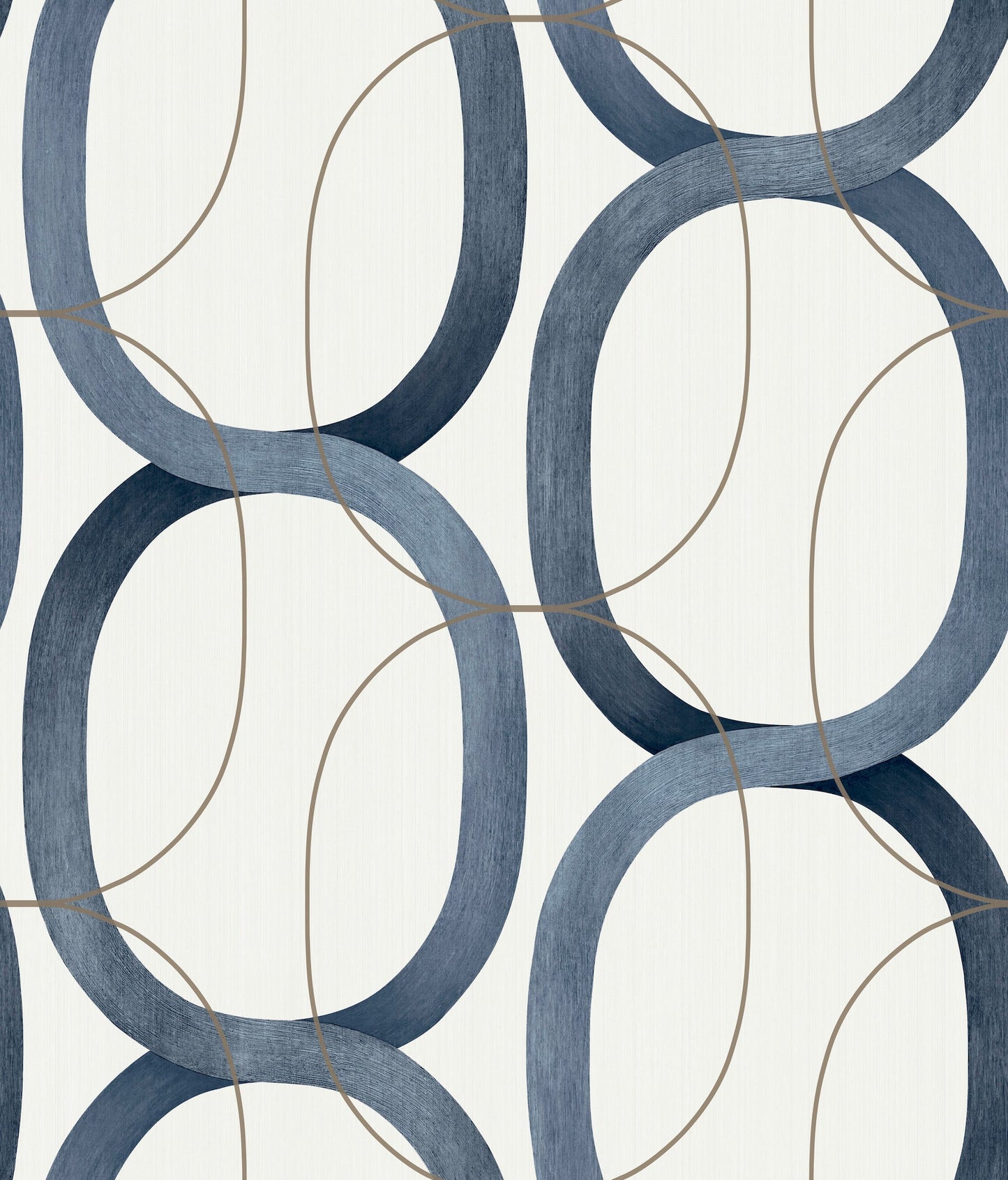 York Wallcoverings Candice Olson Interlock Navy Wallpaper  Textures Blues   - OS4215
