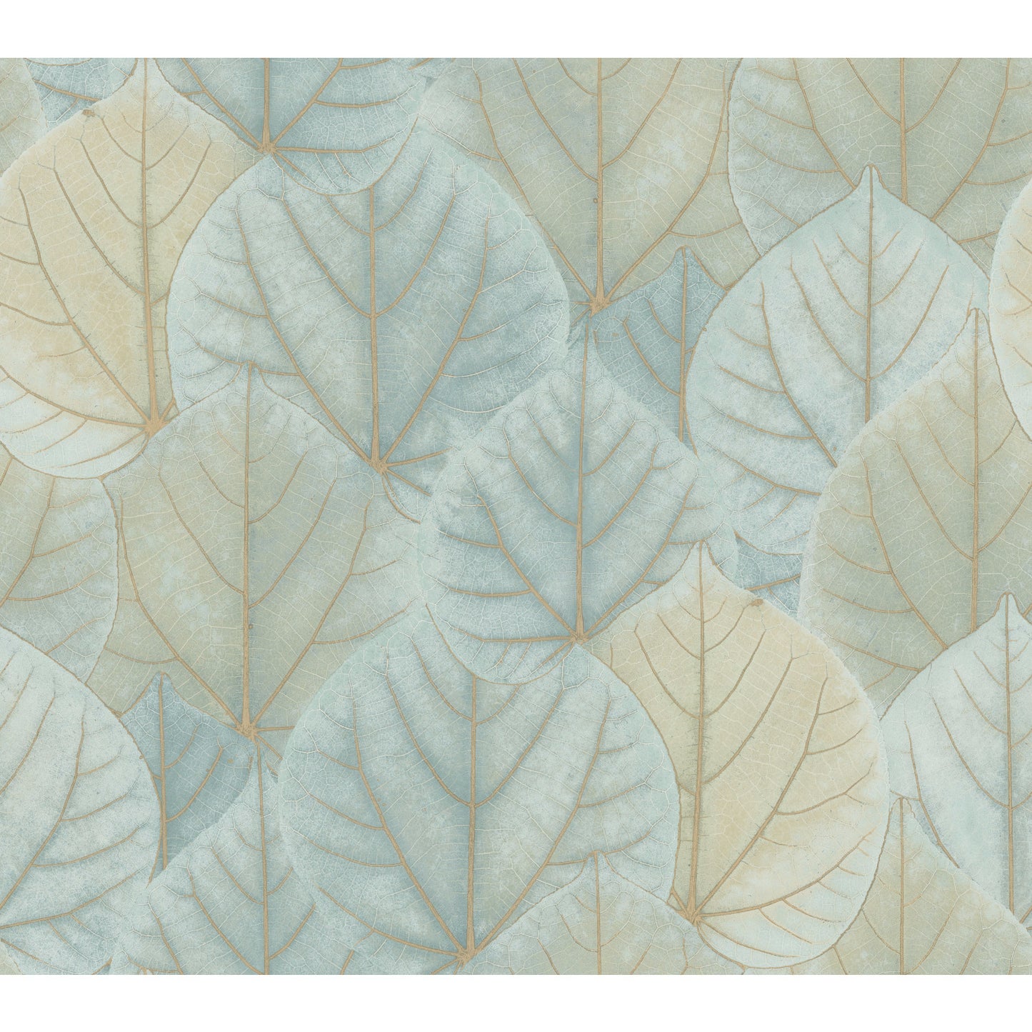 York Wallcoverings Candice Olson Modern Nature 2nd Edition Leaf Concerto Turquoise Wallpaper  Botanical Blues   - OS4241