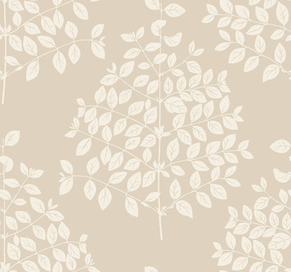 York Wallcoverings Candice Olson Tender Pearl Taupe Wallpaper  Botanical Neutrals   - OS4253