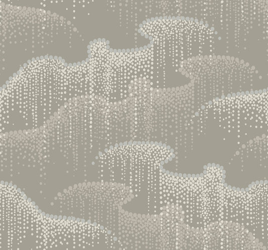 York Wallcoverings Candice Olson Moonlight Pearls Taupe Wallpaper  Geometrics Neutrals   - OS4262