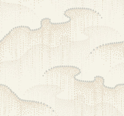 York Wallcoverings Candice Olson Moonlight Pearls Cream Wallpaper  Geometrics Whites and Off-Whites   - OS4266