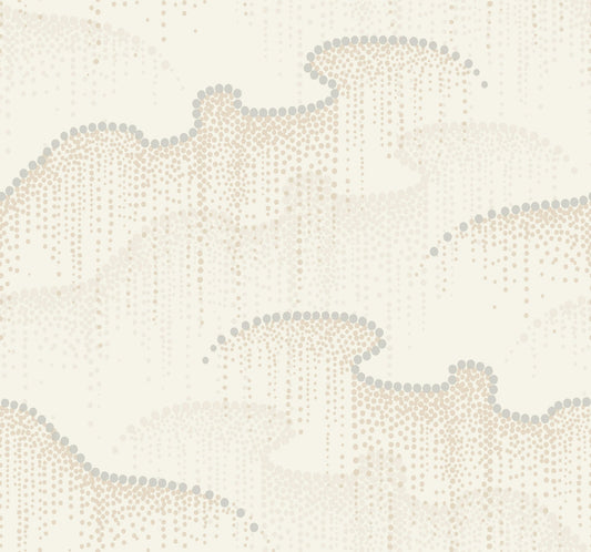 York Wallcoverings Candice Olson Moonlight Pearls Cream Wallpaper  Geometrics Whites and Off-Whites   - OS4266