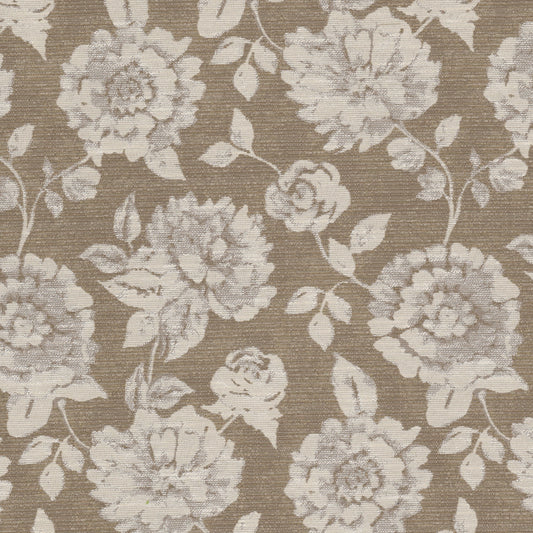 STOUT TEXTILES  UPHOLSTERY,WOVENS TRADITIONAL, FLORAL BRASS   - OSAK-1