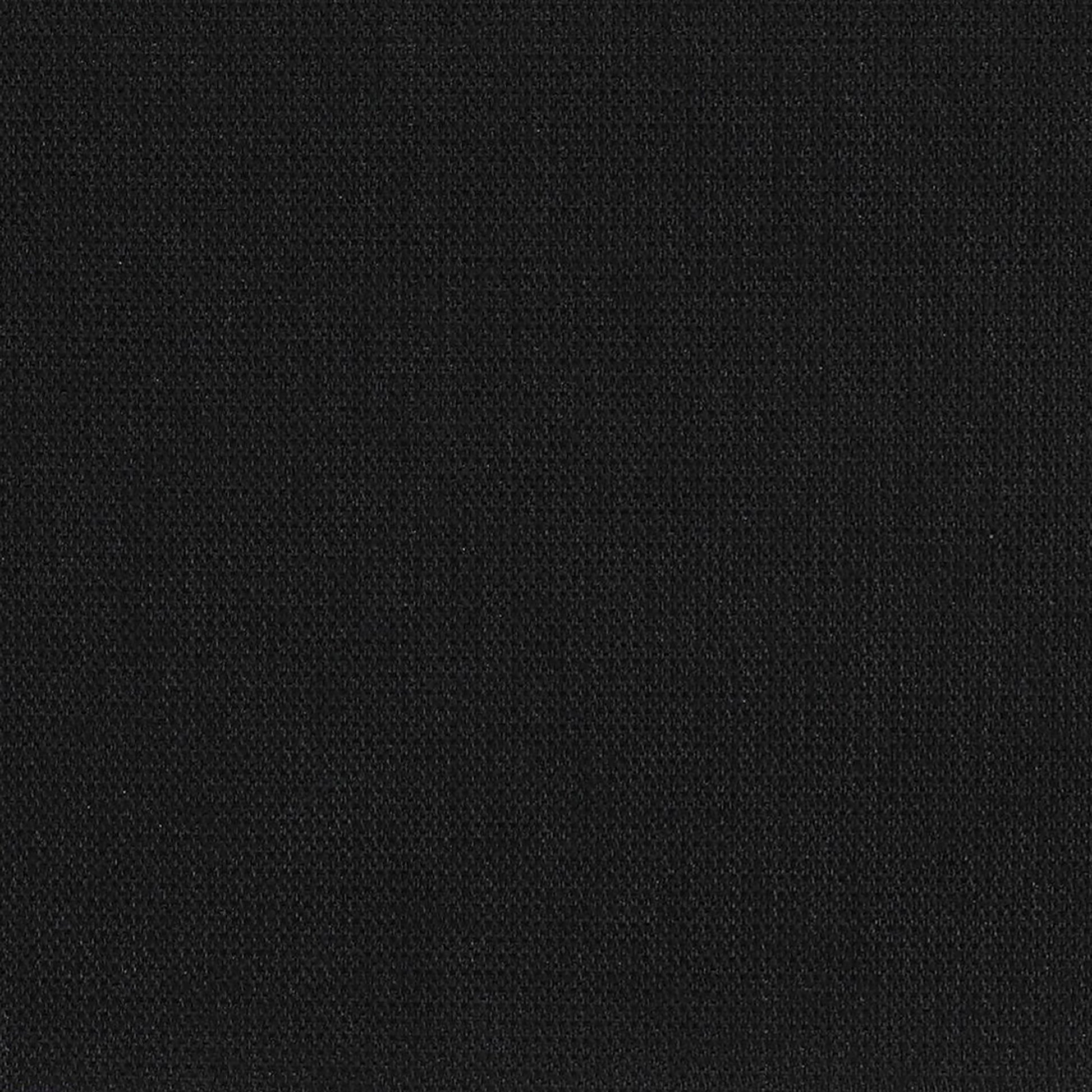 Close-up of black linen-textured woven fabric with a matte finish.