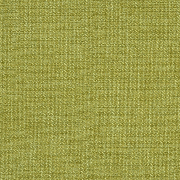Olive green linen-texture fabric with visible weave and threads; suitable for upholstery or throw pillows.
