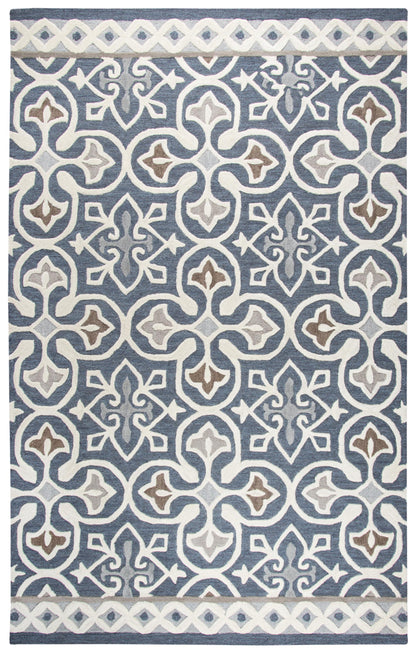 Transitional rug, 5' x 8'.