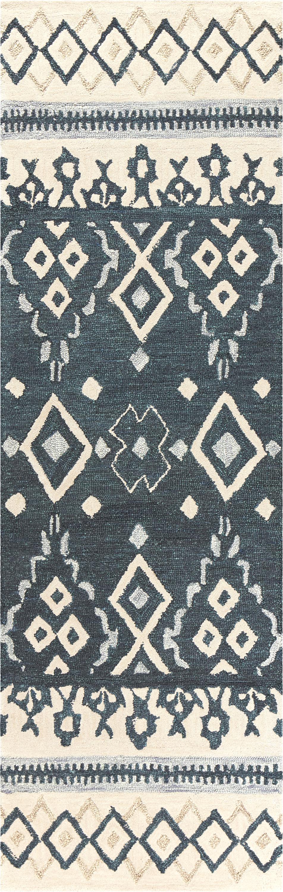 Opulent Contemporary rug, 2' x 8'.