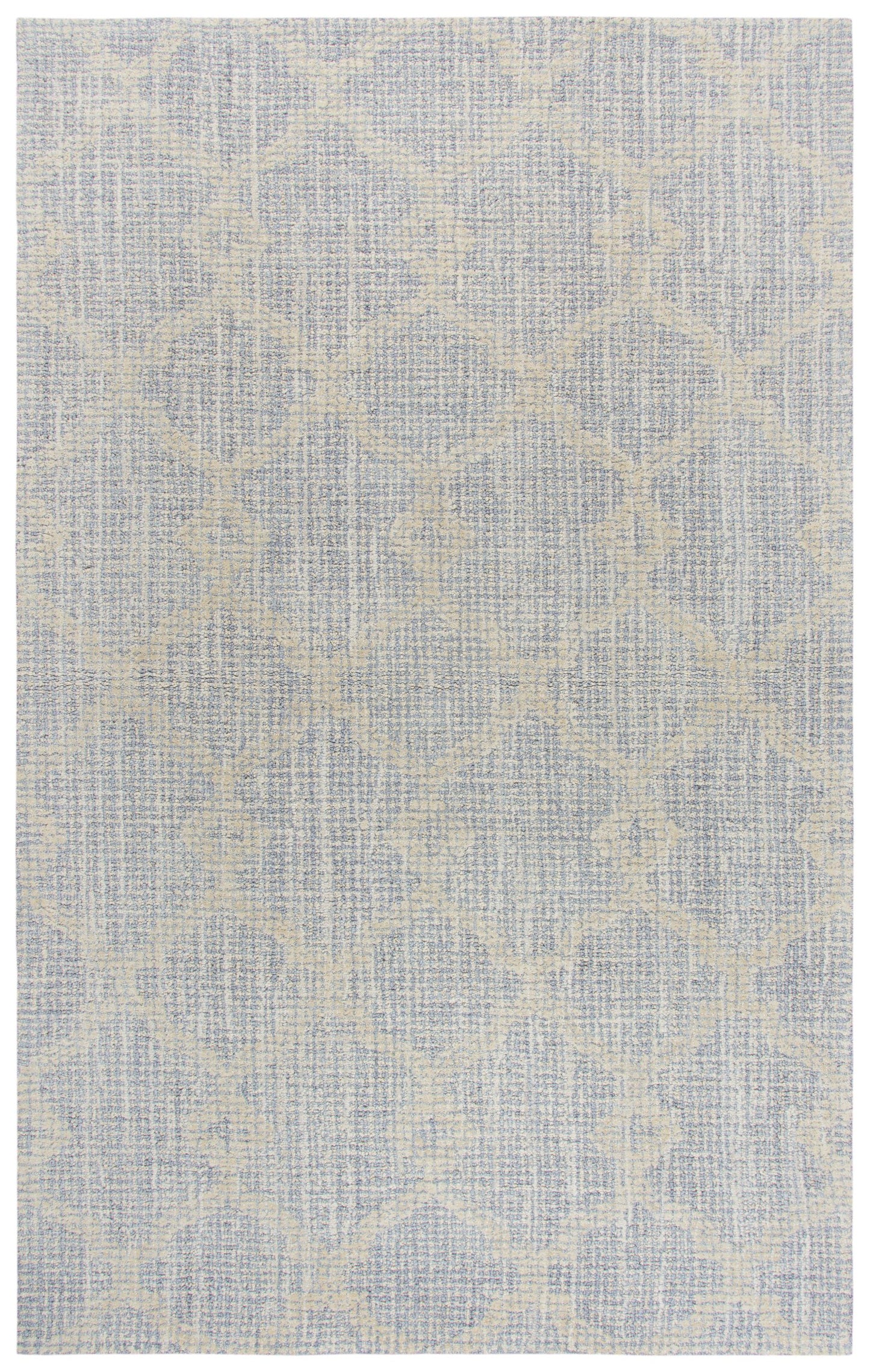 8' x 10' rug with a transitional pattern.