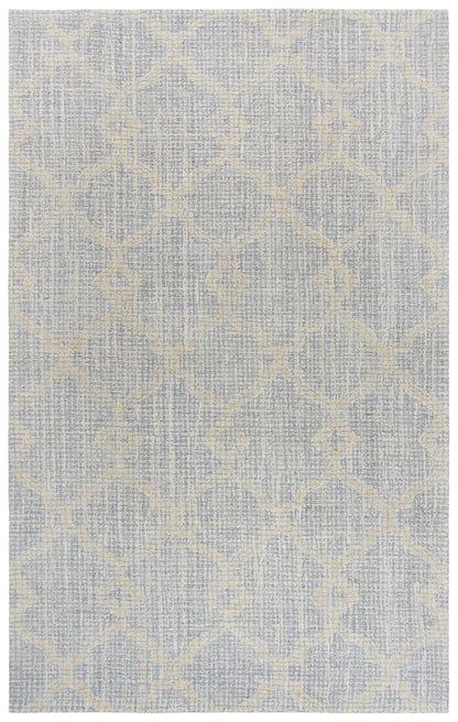 8' x 10' rug with a transitional pattern.