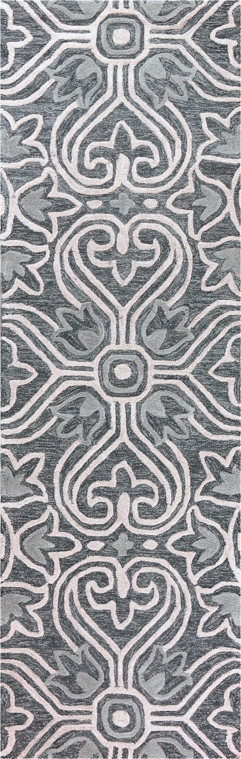 Opulent contemporary rug, 2' x 8' runner.