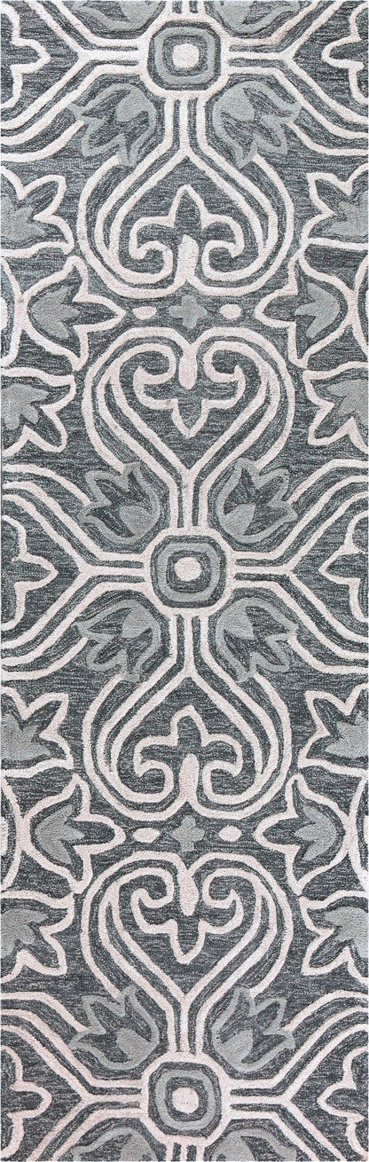 Opulent contemporary rug, 2' x 8' runner.