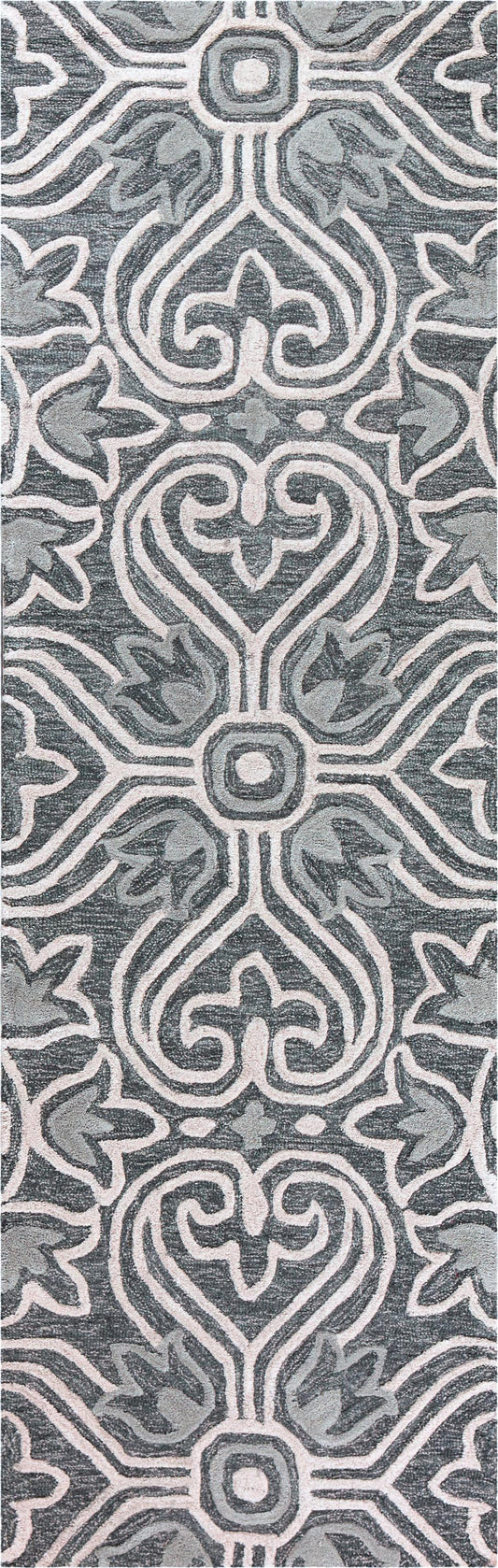 Opulent contemporary rug, 2' x 8' runner.