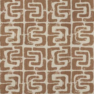 KRAVET COUTURE PRINT GEOMETRIC WHITE,SALMON,   - OUI BLOC.12.0