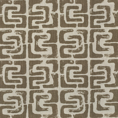 KRAVET COUTURE PRINT GEOMETRIC WHITE,TAUPE,   - OUI BLOC.6.0