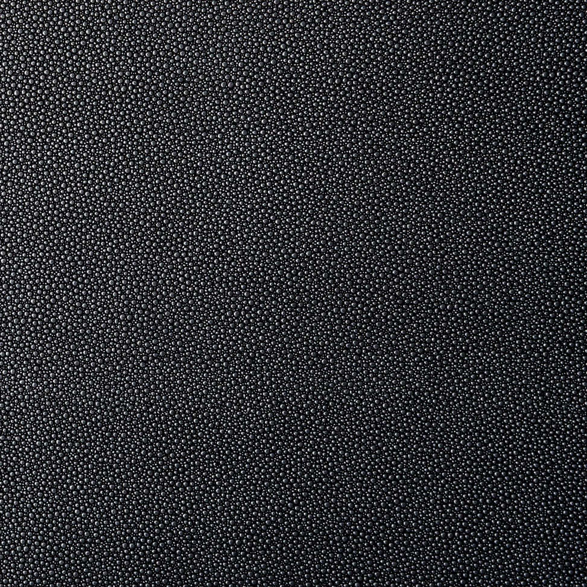 Dark black and grey textured vegan leather (vinyl) fabric.