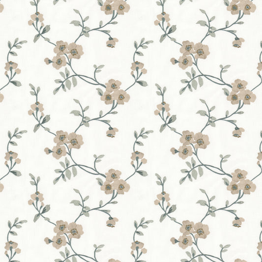 STOUT TEXTILES  MULTIPURPOSE,EMBROIDERIES TRANSITIONAL,, FLORAL MARINE   - OUTS-1