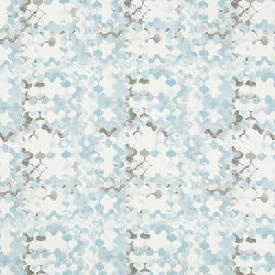 KRAVET BASICS PRINT GEOMETRIC IVORY,LIGHT BLUE,CHOCOLATE   - OVERSHADOW.615.0