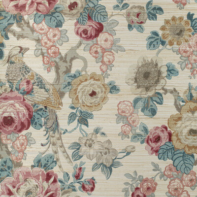 LEE JOFA AVONDALE PAPER PRINT-GRASSCLOTH--BOTANICAL & FLORAL DEEP BLUE SEA   - P2020100.954.0