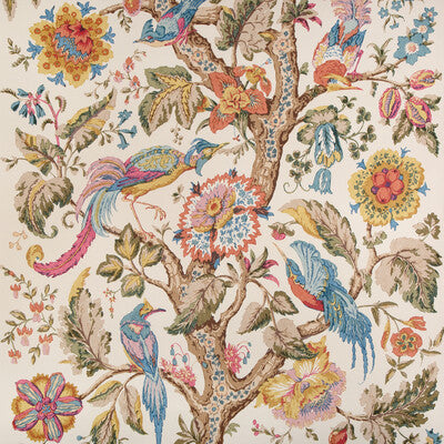 LEE JOFA TREE OF LIFE PNL PRINT--BOTANICAL & FLORAL- BLUE,RED,   - P2023113.519.0