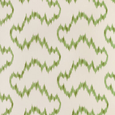 LEE JOFA MALLORCAN IKAT WP PRINT---IKAT/SOUTHWEST/KILIMS IVORY,EMERALD,GREEN   - P2023129.316.0