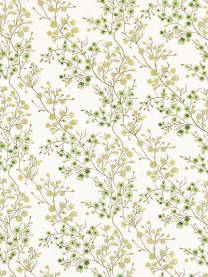 SCALAMANDRE  LILETTE SHEER FABRIC FERN   - P4 00019863 NEW SKU # P498630001