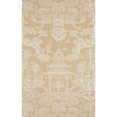 BRUNSCHWIG & FILS LHASA PAPER PRINT---CHINOISERIE BEIGE,WHITE,   - P8012100.16.0