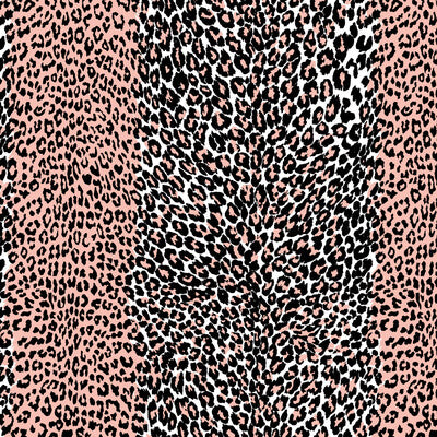 BRUNSCHWIG & FILS LEOPARD PRINT--ANIMAL/INSECTS-ANIMAL SKINS PINK,BLACK,   - P8015103.17.0