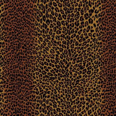 BRUNSCHWIG & FILS LEOPARD PRINT--ANIMAL/INSECTS-ANIMAL SKINS BROWN,BLACK,   - P8015103.46.0