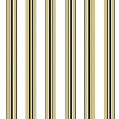 BRUNSCHWIG & FILS RAYURE LIONE PRINT---STRIPES KHAKI,BLACK,   - P8015104.16.0