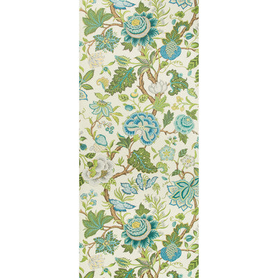 BRUNSCHWIG & FILS NIZAM PRINT---BOTANICAL & FLORAL MULTI,GREEN,TURQUOISE   - P8019111.313.0