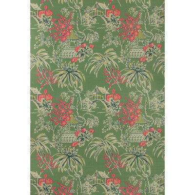 BRUNSCHWIG & FILS TONGLI PRINT--CHINOISERIE-BOTANICAL & FLORAL MULTI,GREEN,PINK   - P8019115.33.0