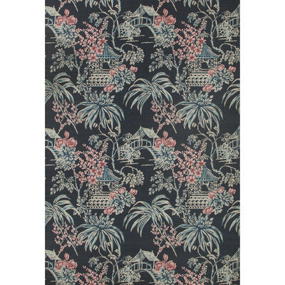 BRUNSCHWIG & FILS TONGLI PRINT--CHINOISERIE-BOTANICAL & FLORAL MULTI,INDIGO,PINK   - P8019115.557.0