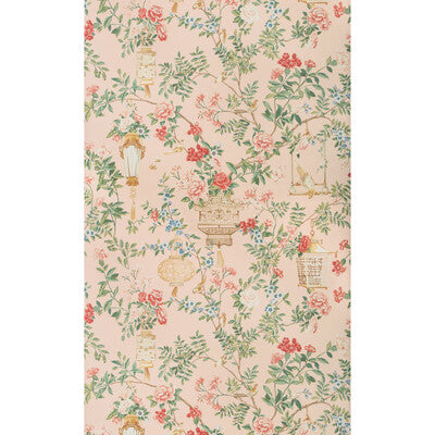 BRUNSCHWIG & FILS JARDIN FLEURI PRINT--CHINOISERIE-BOTANICAL & FLORAL MULTI,PINK,PINK   - P8019118.177.0