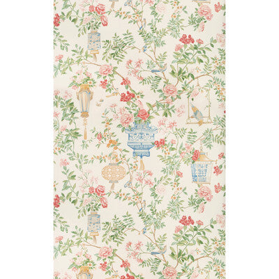 BRUNSCHWIG & FILS JARDIN FLEURI PRINT--CHINOISERIE-BOTANICAL & FLORAL MULTI,PINK,GREEN   - P8019118.192.0