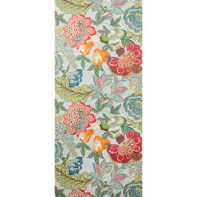 BRUNSCHWIG & FILS KARABALI PRINT---BOTANICAL & FLORAL MULTI,TURQUOISE,RED   - P8020101.1337.0