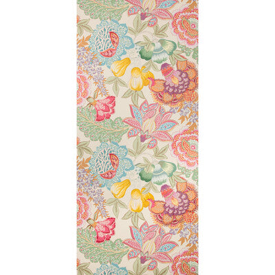 BRUNSCHWIG & FILS KARABALI PRINT---BOTANICAL & FLORAL MULTI,PINK,TURQUOISE   - P8020101.734.0