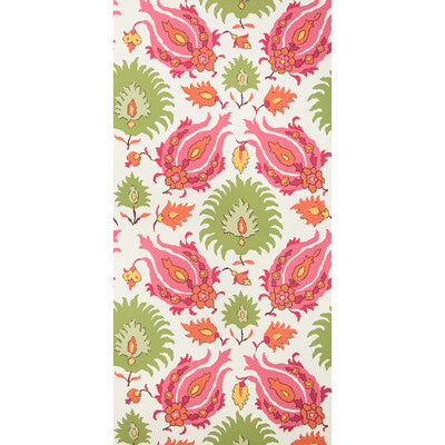 BRUNSCHWIG & FILS KASHMIRI PRINT--BOTANICAL & FLORAL-JACOBEANS MULTI,PINK,GREEN   - P8020102.7312.0