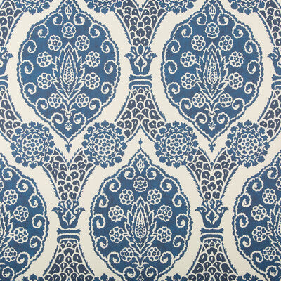 BRUNSCHWIG & FILS SUFERA PRINT---DAMASK INDIGO,DARK BLUE,BLUE   - P8020103.50.0