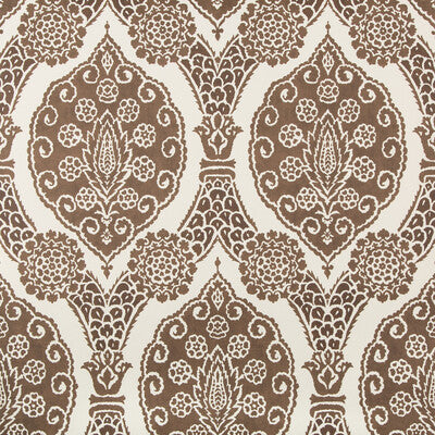 BRUNSCHWIG & FILS SUFERA PRINT---DAMASK BROWN,CHOCOLATE,   - P8020103.6.0