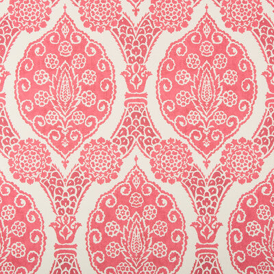 BRUNSCHWIG & FILS SUFERA PRINT---DAMASK PINK,RED,   - P8020103.7.0