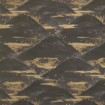 BRUNSCHWIG & FILS LA BRUME PRINT---MODERN CHARCOAL,GREY,   - P8020105.821.0