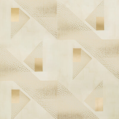 BRUNSCHWIG & FILS LE TONNERRE --MODERN-GEOMETRIC BEIGE,GOLD,   - P8020107.164.0