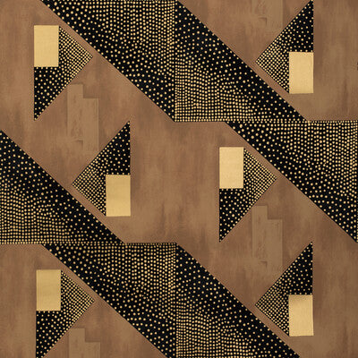 BRUNSCHWIG & FILS LE TONNERRE --MODERN-GEOMETRIC GOLD,BEIGE,BLACK   - P8020107.1684.0