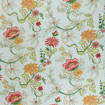 BRUNSCHWIG & FILS VERONIQUE PRINT---BOTANICAL & FLORAL MULTI,CORAL,BLUE   - P8020111.1537.0