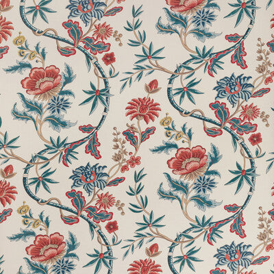 BRUNSCHWIG & FILS VERONIQUE PRINT---BOTANICAL & FLORAL MULTI,BLUE,RED   - P8020111.195.0