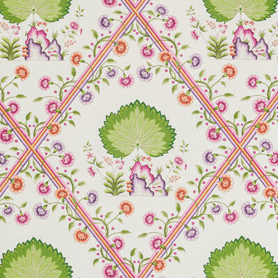 BRUNSCHWIG & FILS LOIRE PRINT---BOTANICAL & FLORAL MULTI,ORANGE,PINK   - P8020112.3127.0